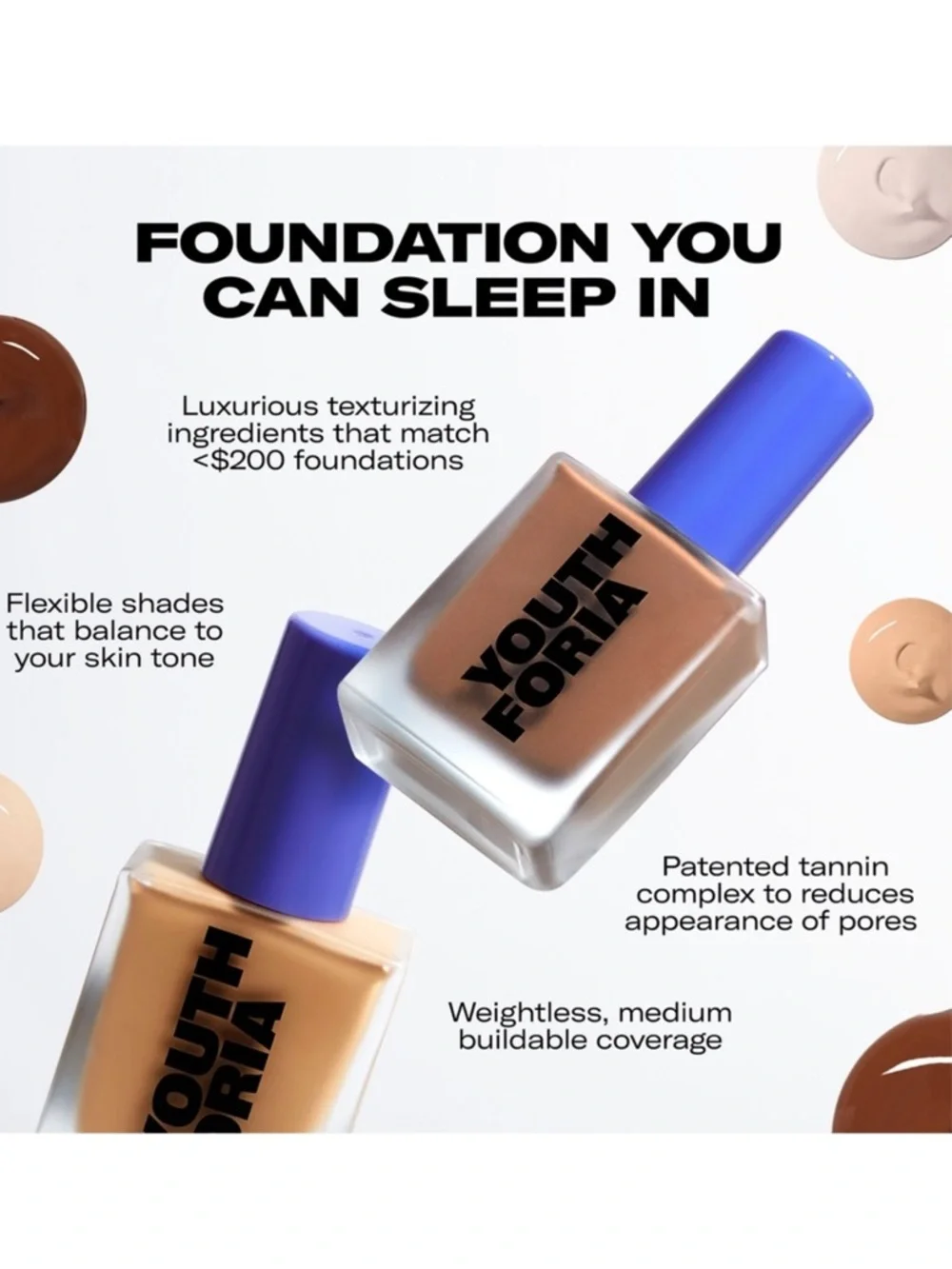 Youth Foria 320 Date Night Skin Tint Serum Foundation - Light Medium to Medium